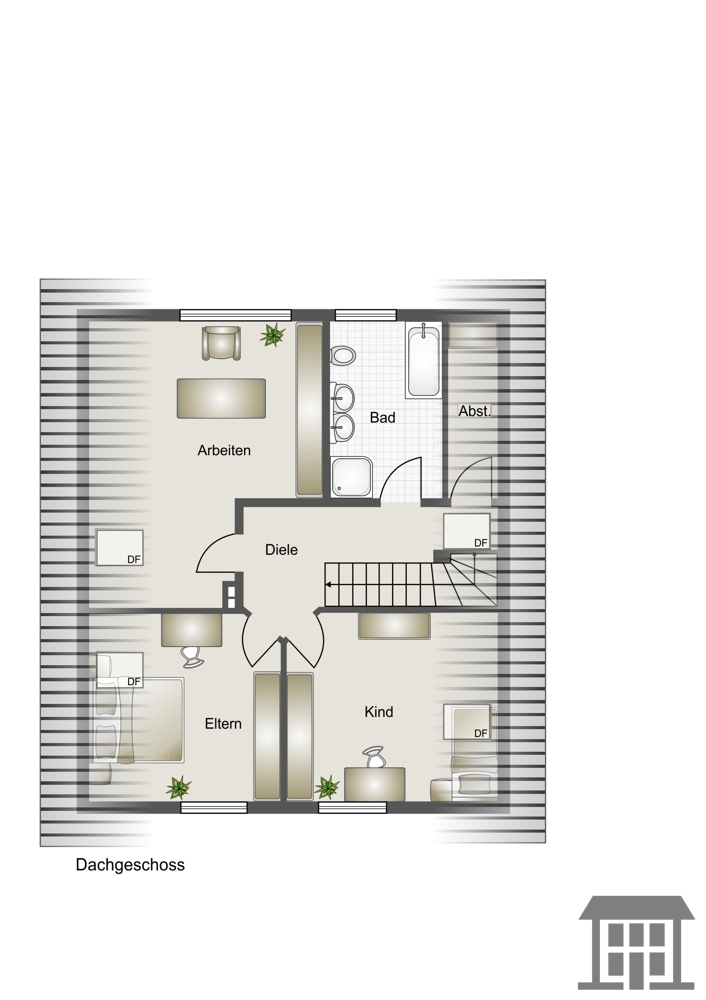 Grundriss Obergeschoss