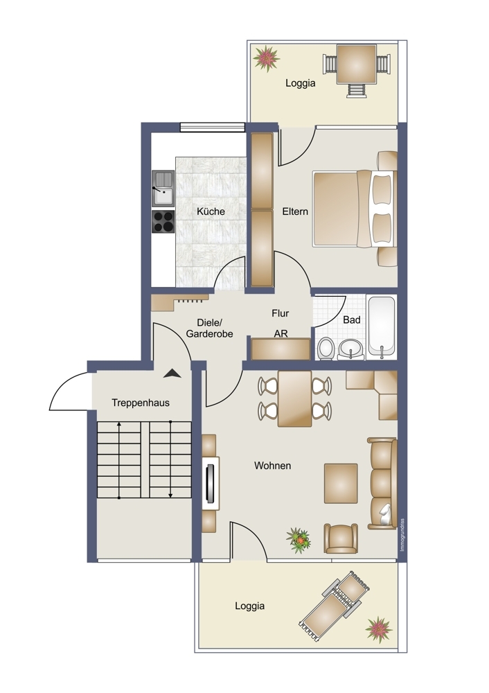 Optimaler Grundriss