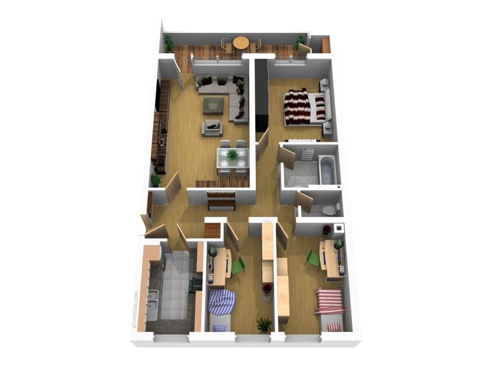 Grundriss der Wohnung